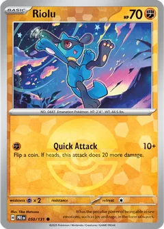 Riolu Poke ball Holo 50